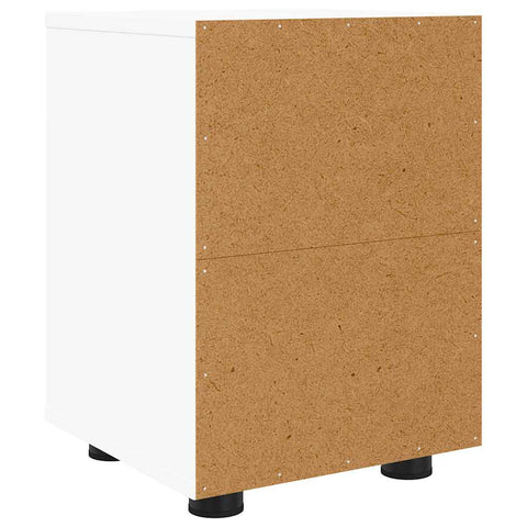 vidaXL Bedside Table White 30.5 x 30 x 43 cm Engineered Wood
