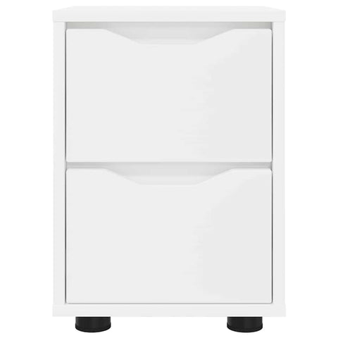 vidaXL Bedside Tables 2 pcs White 30.5 x 30 x 43 cm Engineered Wood