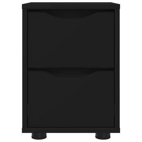 vidaXL Bedside Table Black 30.5 x 30 x 43 cm Engineered Wood