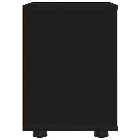 vidaXL Bedside Table Black 30.5 x 30 x 43 cm Engineered Wood