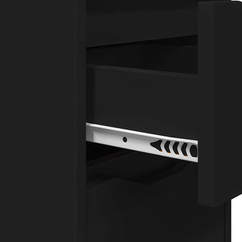 vidaXL Bedside Tables 2 pcs Black 30.5 x 30 x 43 cm Engineered Wood