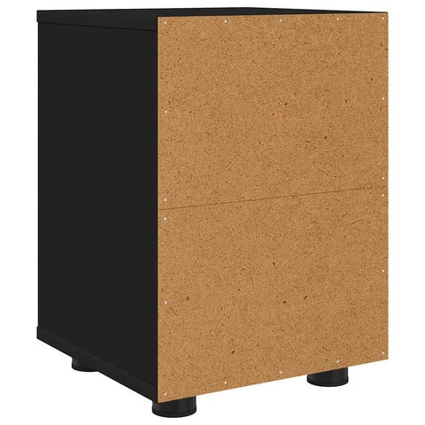 vidaXL Bedside Tables 2 pcs Black 30.5 x 30 x 43 cm Engineered Wood