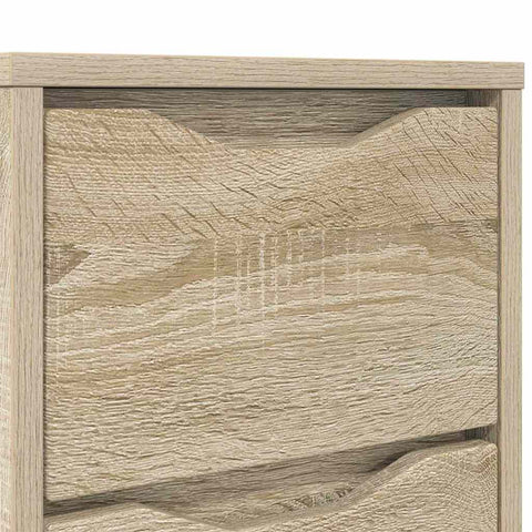 vidaXL Bedside Table Sonoma Oak 30.5 x 30 x 43 cm Engineered Wood