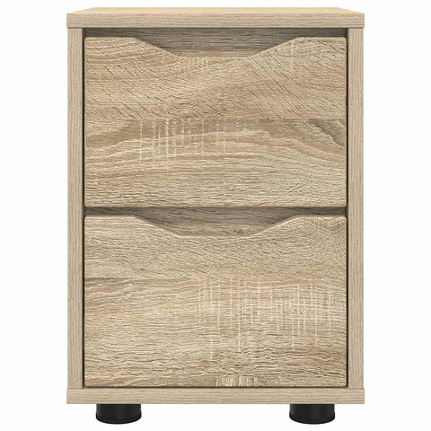 vidaXL Bedside Tables with Drawer 2 pcs Sonoma Oak 30.5 x 30 x 43 cm