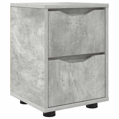 vidaXL Bedside Table Concrete Grey 30.5 x 30 x 43 cm Engineered Wood