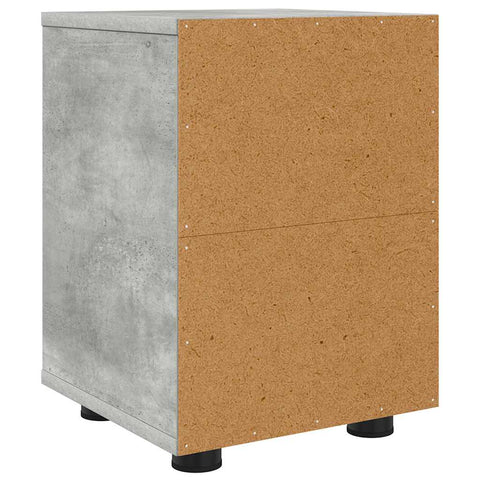 vidaXL Bedside Table Concrete Grey 30.5 x 30 x 43 cm Engineered Wood