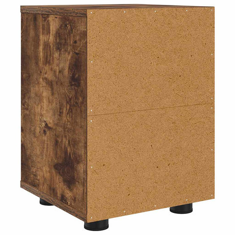 vidaXL Bedside Tables with Drawer 2 pcs Smoked Oak 30.5 x 30 x 43 cm