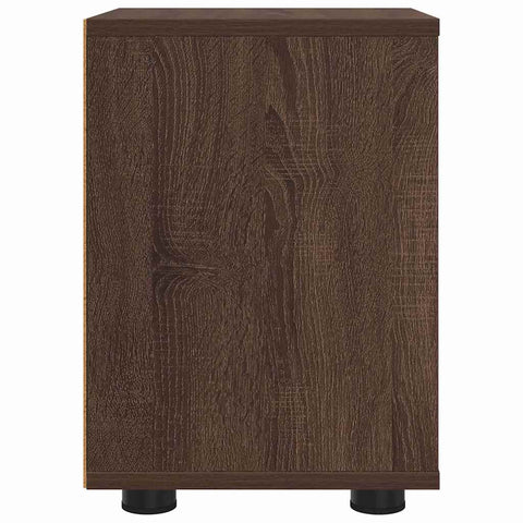 vidaXL Bedside Table Brown Oak 30.5 x 30 x 43 cm Engineered Wood