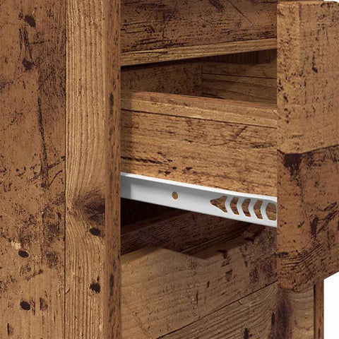 vidaXL Bedside Tables 2 pcs Old Wood 30.5 x 30 x 43 cm Engineered Wood