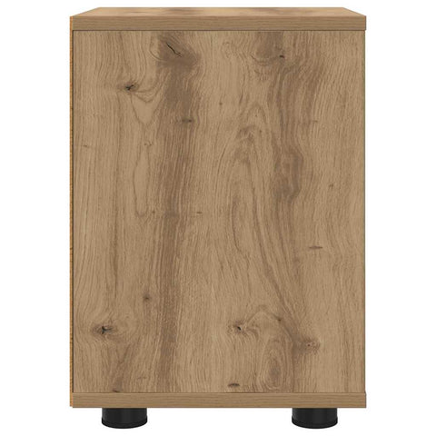 vidaXL Bedside Table Artisan Oak 30.5 x 30 x 43 cm Engineered Wood