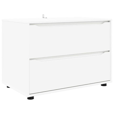vidaXL Storage Cabinet White 80 x 48 x 57 cm Engineered Wood