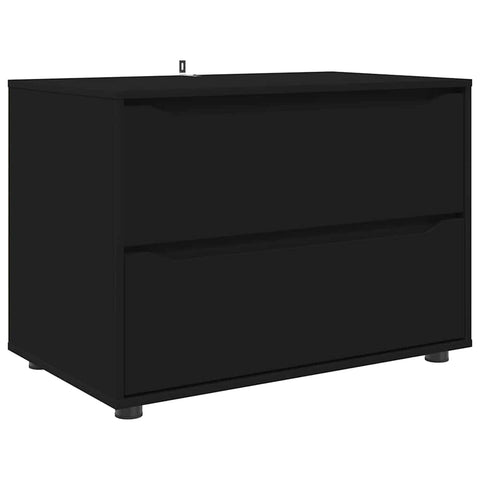 vidaXL Storage Cabinet Black 80 x 48 x 57 cm Engineered Wood