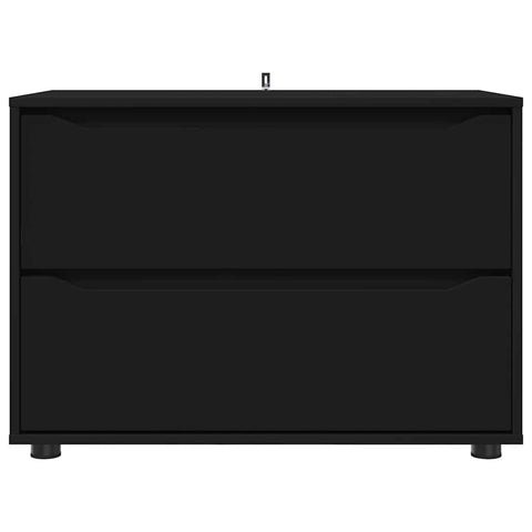 vidaXL Storage Cabinet Black 80 x 48 x 57 cm Engineered Wood