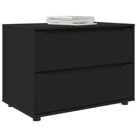 vidaXL Storage Cabinet Black 80 x 48 x 57 cm Engineered Wood