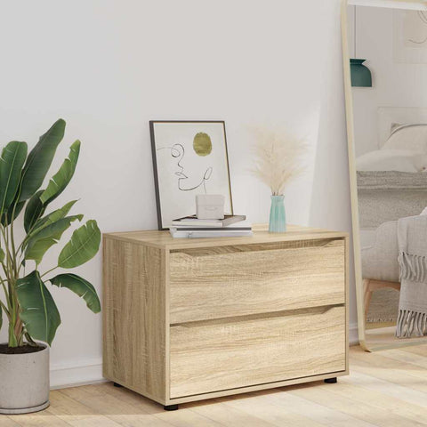 vidaXL Storage Cabinet Sonoma Oak 80 x 48 x 57 cm Engineered Wood