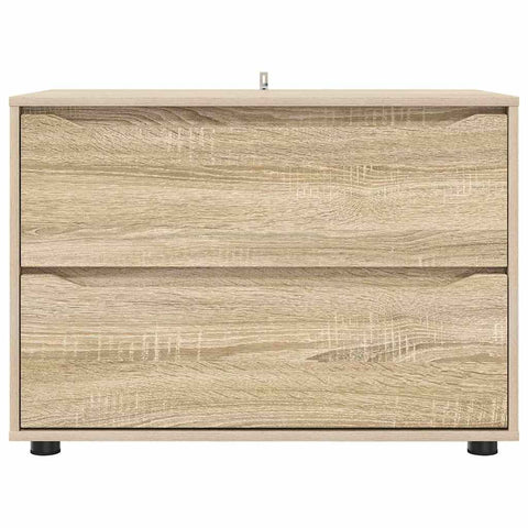 vidaXL Storage Cabinet Sonoma Oak 80 x 48 x 57 cm Engineered Wood