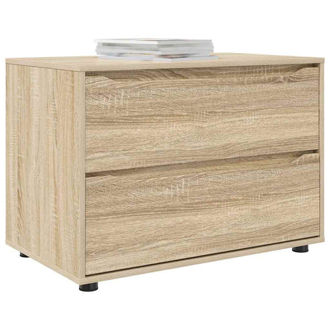 vidaXL Storage Cabinet Sonoma Oak 80 x 48 x 57 cm Engineered Wood