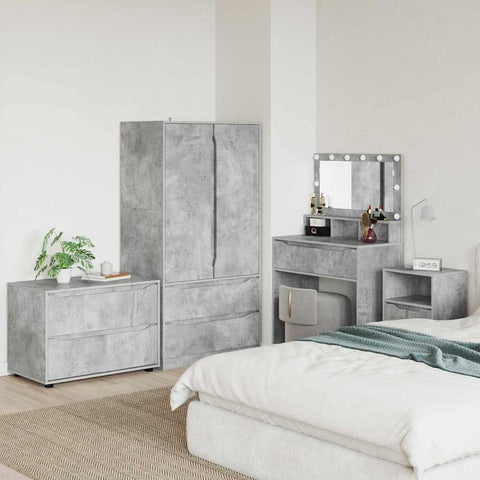 vidaXL Storage Cabinet Concrete Grey 80 x 48 x 57 cm Engineered Wood