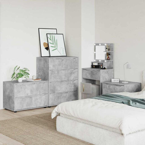 vidaXL Storage Cabinet Concrete Grey 80 x 48 x 57 cm Engineered Wood