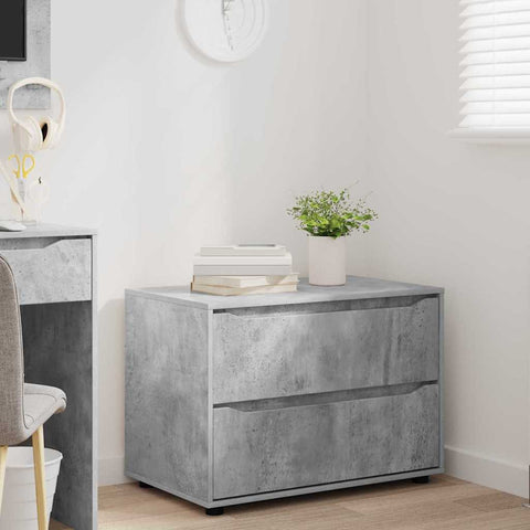vidaXL Storage Cabinet Concrete Grey 80 x 48 x 57 cm Engineered Wood