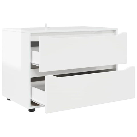 vidaXL Storage Cabinet High Gloss White 80 x 48 x 57 cm