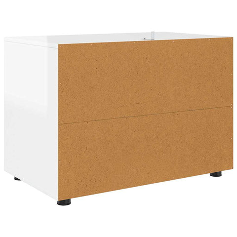 vidaXL Storage Cabinet High Gloss White 80 x 48 x 57 cm