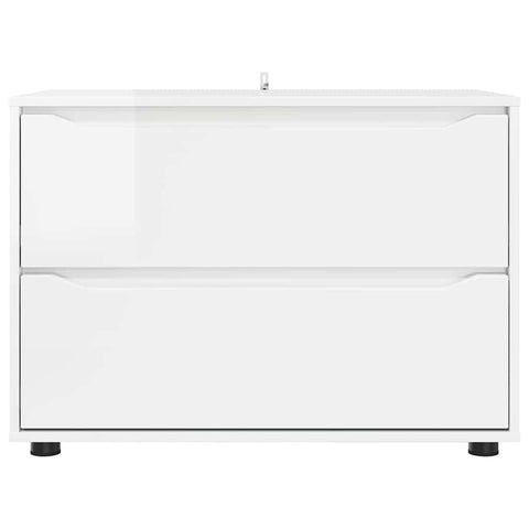 vidaXL Storage Cabinet High Gloss White 80 x 48 x 57 cm