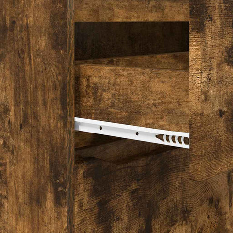vidaXL Storage Cabinet Smoked Oak 80 x 48 x 57 cm Engineered Wood