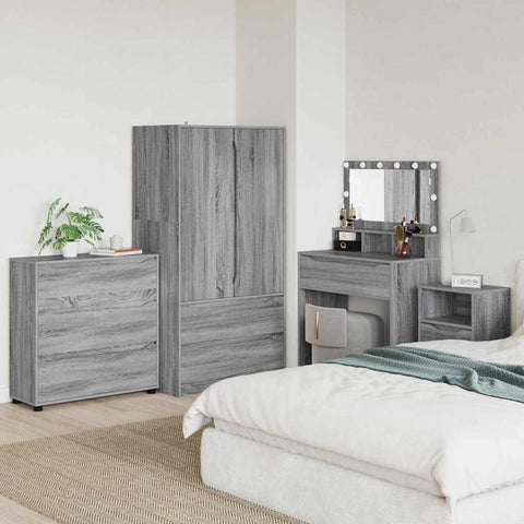 vidaXL Storage Cabinet Grey Sonoma 80 x 48 x 57 cm Engineered Wood