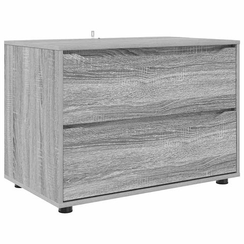 vidaXL Storage Cabinet Grey Sonoma 80 x 48 x 57 cm Engineered Wood