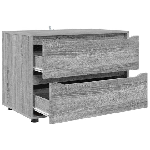 vidaXL Storage Cabinet Grey Sonoma 80 x 48 x 57 cm Engineered Wood