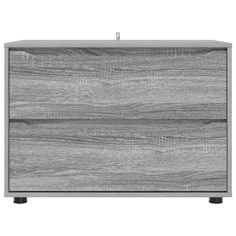 vidaXL Storage Cabinet Grey Sonoma 80 x 48 x 57 cm Engineered Wood
