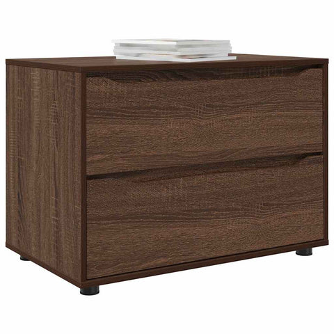 vidaXL Storage Cabinet Brown Oak 80 x 48 x 57 cm Engineered Wood