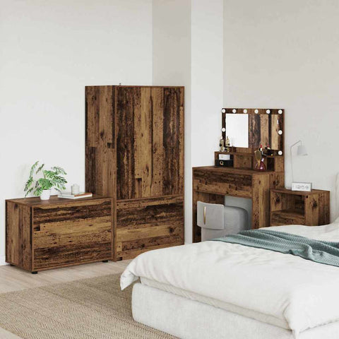 vidaXL Storage Cabinet Old Wood 80 x 48 x 57 cm Engineered Wood