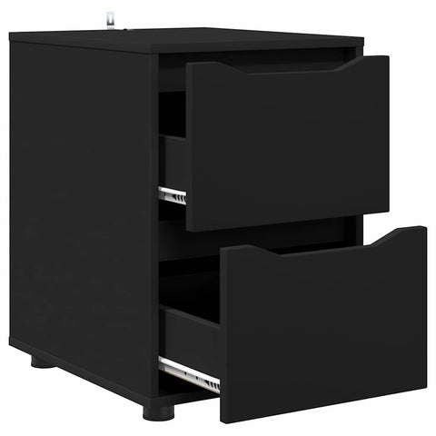 vidaXL Storage Cabinet Black 40 x 48 x 57 cm Engineered Wood