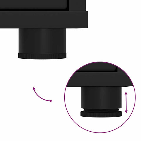 vidaXL Storage Cabinet Black 40 x 48 x 57 cm Engineered Wood