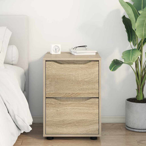 vidaXL Storage Cabinet Sonoma Oak 40 x 48 x 57 cm Engineered Wood
