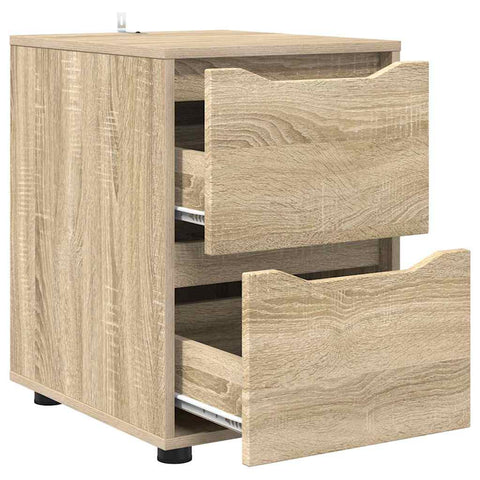 vidaXL Storage Cabinet Sonoma Oak 40 x 48 x 57 cm Engineered Wood