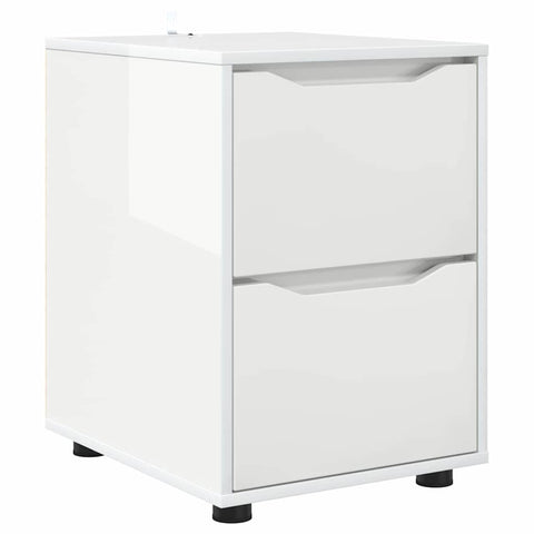 vidaXL Storage Cabinet High Gloss White 40 x 48 x 57 cm