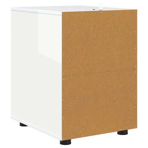 vidaXL Storage Cabinet High Gloss White 40 x 48 x 57 cm