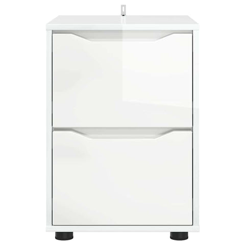 vidaXL Storage Cabinet High Gloss White 40 x 48 x 57 cm