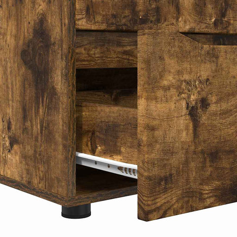 vidaXL Storage Cabinet Smoked Oak 40 x 48 x 57 cm Engineered Wood
