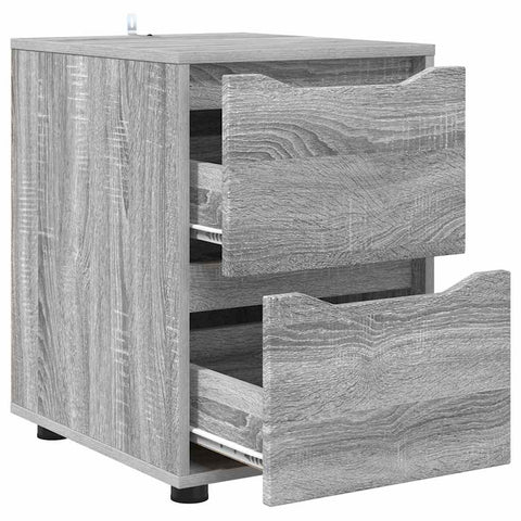vidaXL Storage Cabinet Grey Sonoma 40 x 48 x 57 cm Engineered Wood