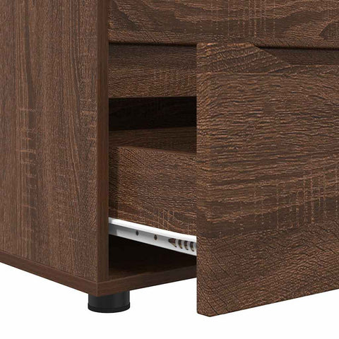 vidaXL Storage Cabinet Brown Oak 40 x 48 x 57 cm Engineered Wood