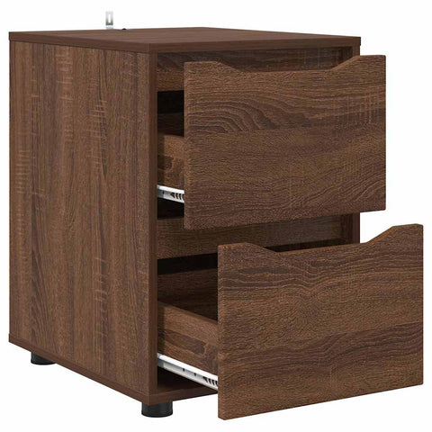 vidaXL Storage Cabinet Brown Oak 40 x 48 x 57 cm Engineered Wood