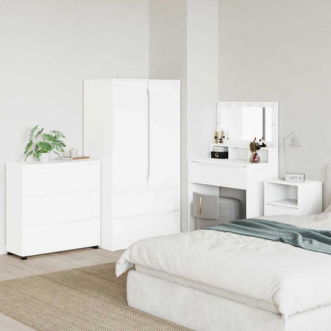 vidaXL Storage Cabinet White 80 x 31 x 81 cm Engineered Wood