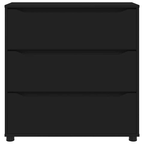 vidaXL Storage Cabinet Black 80 x 31 x 81 cm Engineered Wood