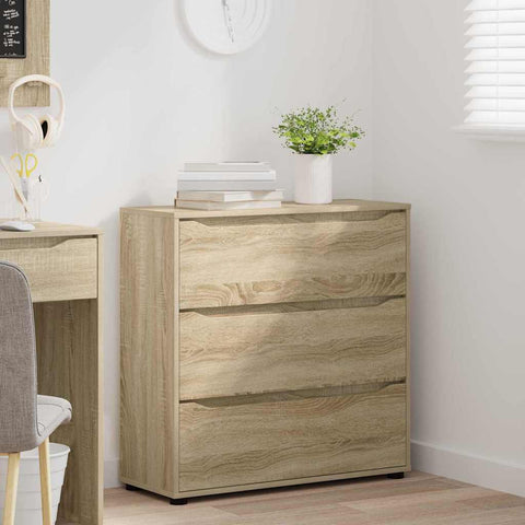 vidaXL Storage Cabinet Sonoma Oak 80 x 31 x 81 cm Engineered Wood