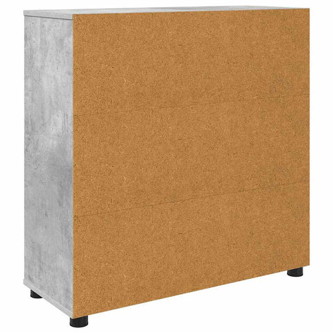 vidaXL Storage Cabinet Concrete Grey 80 x 31 x 81 cm Engineered Wood
