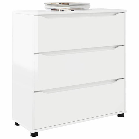 vidaXL Storage Cabinet High Gloss White 80 x 31 x 81 cm